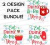 Eat, Drink & Be Merry: DXF SVG PNG