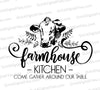 Farmhouse Kitchen SVG - Rustic "Gather Around Our Table" Design