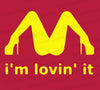 Sensual silhouette of woman's legs forming the McDonald's 'M' logo