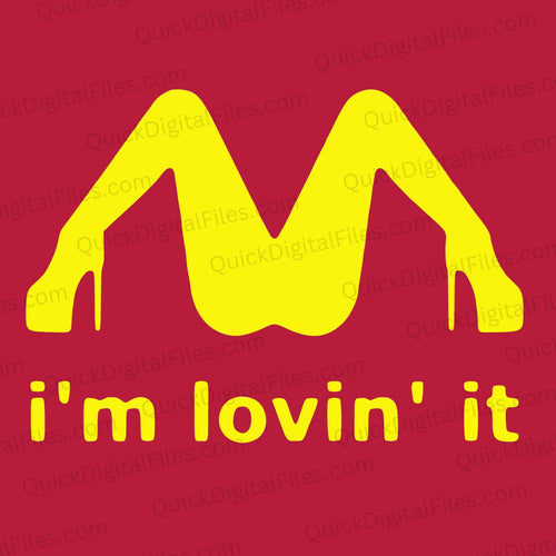 Seductive Legs Form McDonald's Sign: SVG