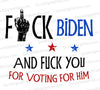 Anti-Biden Middle Finger Graphic SVG
