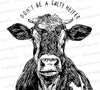 Chic black and white Salty Heifer cow SVG standout design