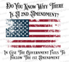 Digital download of distressed American flag with Second Amendment query in SVG, PNG, JPEG.