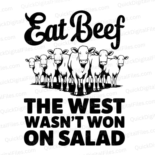 Beef PNG | Eat Beef SVG Rustic Western Farm & BBQ Graphic