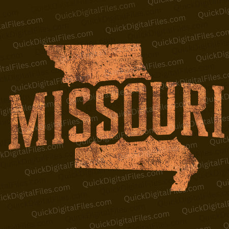 Grunge Missouri T-shirt design SVG
