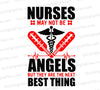 "Nurses tribute SVG design with red and black lettering."