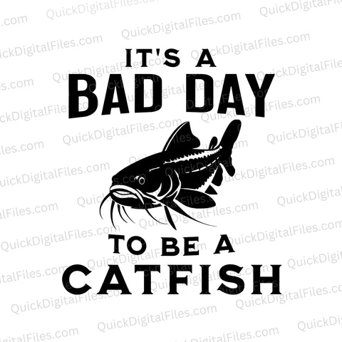 Funny Catfish SVG for Cricut
