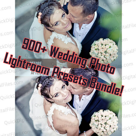 '900+ Ultimate Wedding Presets Pack for Adobe Lightroom'