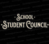 School Student Council SVG for Dark Backgrounds
