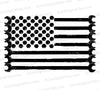 Rustic American flag SVG made of wrenches and bolts