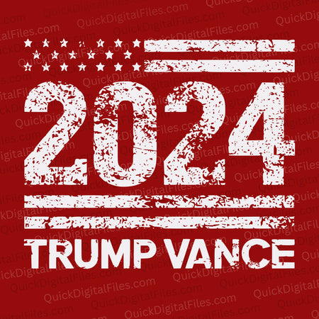 "Trump Vance 2024" Conservative Graphic SVG