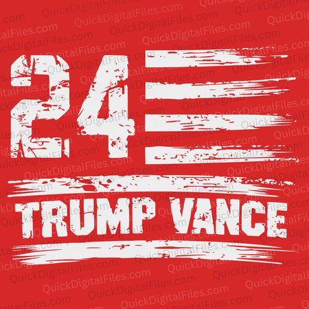 "Trump Vance 24" Conservative Graphic SVG