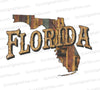 Rustic Florida state outline PNG
