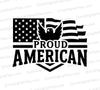 "Proud American flag SVG digital artwork download"