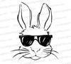 Cool Bunny Wearing Sunglasses SVG Vector
