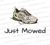 Just Mowed Sneaker Graphic PNG
