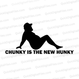 fat guy chilling looking sexy silhouette black and white outline svg