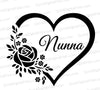 Nunna SVG Heart Frame with Floral Design
