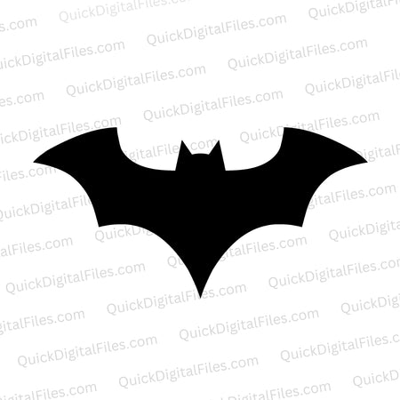 "Batman-inspired logo SVG graphic for DIY projects"