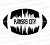 Kansas City Football Skyline SVG
