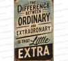 "Extraordinary Vintage-Inspired Tin Sign Poster PNG, JPEG, PDF"