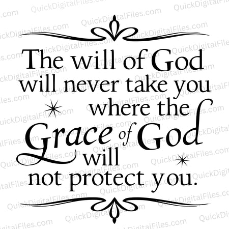 "The Will of God Inspirational Quote Christian Graphic SVG, PNG, JPEG, PDF"