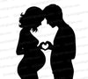 Romantic Couple Silhouette SVG for Cricut
