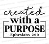 Created with a Purpose Christian SVG