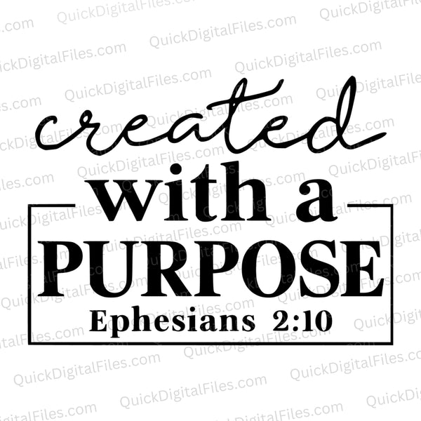 Created with a Purpose Christian SVG