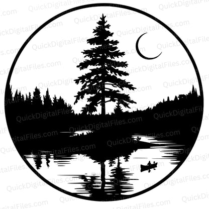 Circular Landscape SVG

