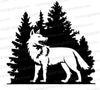 Wolf silhouette CNC file
