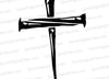 "Nail Cross Christian Symbol SVG, PNG, JPEG, PDF"