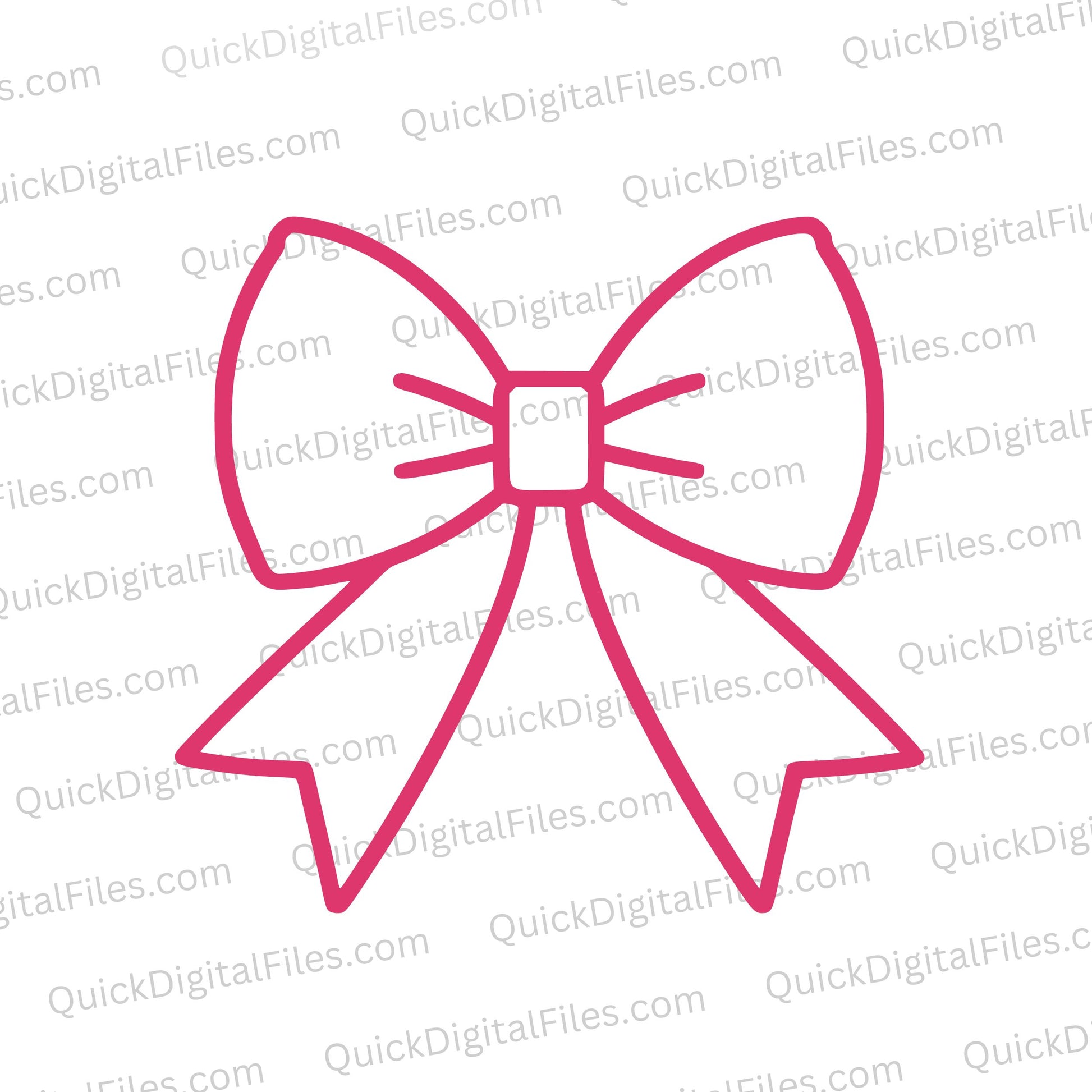 "Pink bow silhouette SVG for elegant designs."