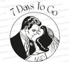 "7 Days to Go" wedding countdown graphic PNG
