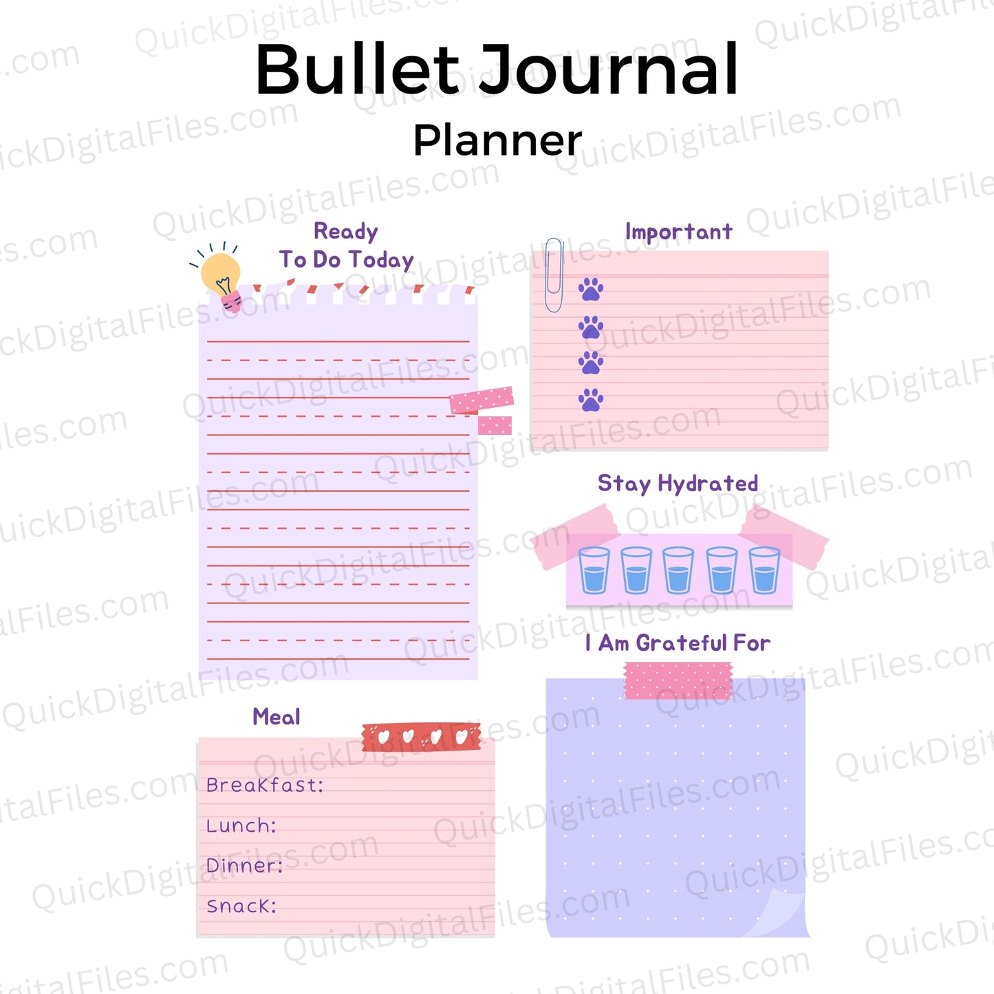 Colorful homeschool planner sheets for organizing lessons and priorities

