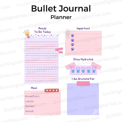 Colorful homeschool planner sheets for organizing lessons and priorities
