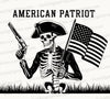 "American Patriot" Skeleton Graphic SVG