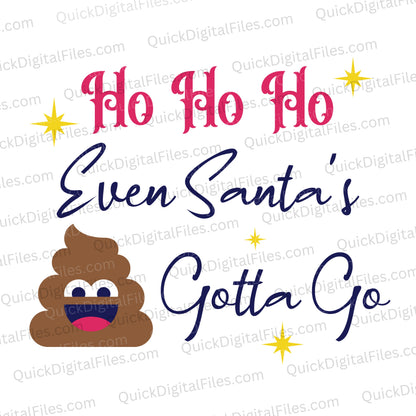 Funny Santa SVG for Cricut projects
