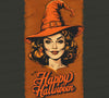 Salem-style witch graphic for Halloween decor PNG
