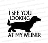 Playful weiner dog SVG for humorous crafting projects