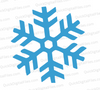 "Delicate Frosty Blue Snowflake SVG for Holiday Crafting"