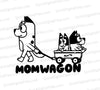 Free Bluey Momwagon SVG