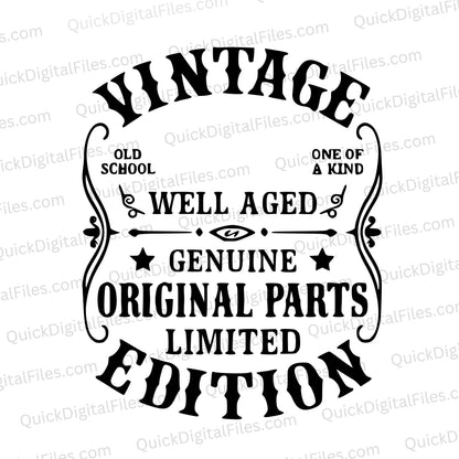 Customizable vintage sign SVG clipart with space for personal text