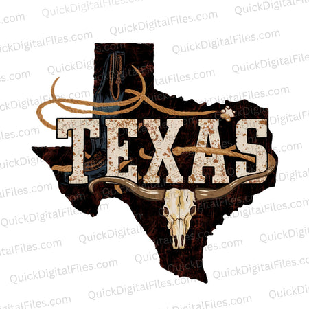 Vintage Texas t-shirt graphic PNG
