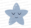 Blue Star SVG for Nursery Decor
