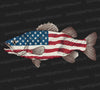 American flag fishing shirt graphic
