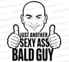 Sexy Bald Guy SVG Design
