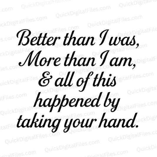 Love Quote SVG | Romantic Anniversary & Wedding Quote for Cricut