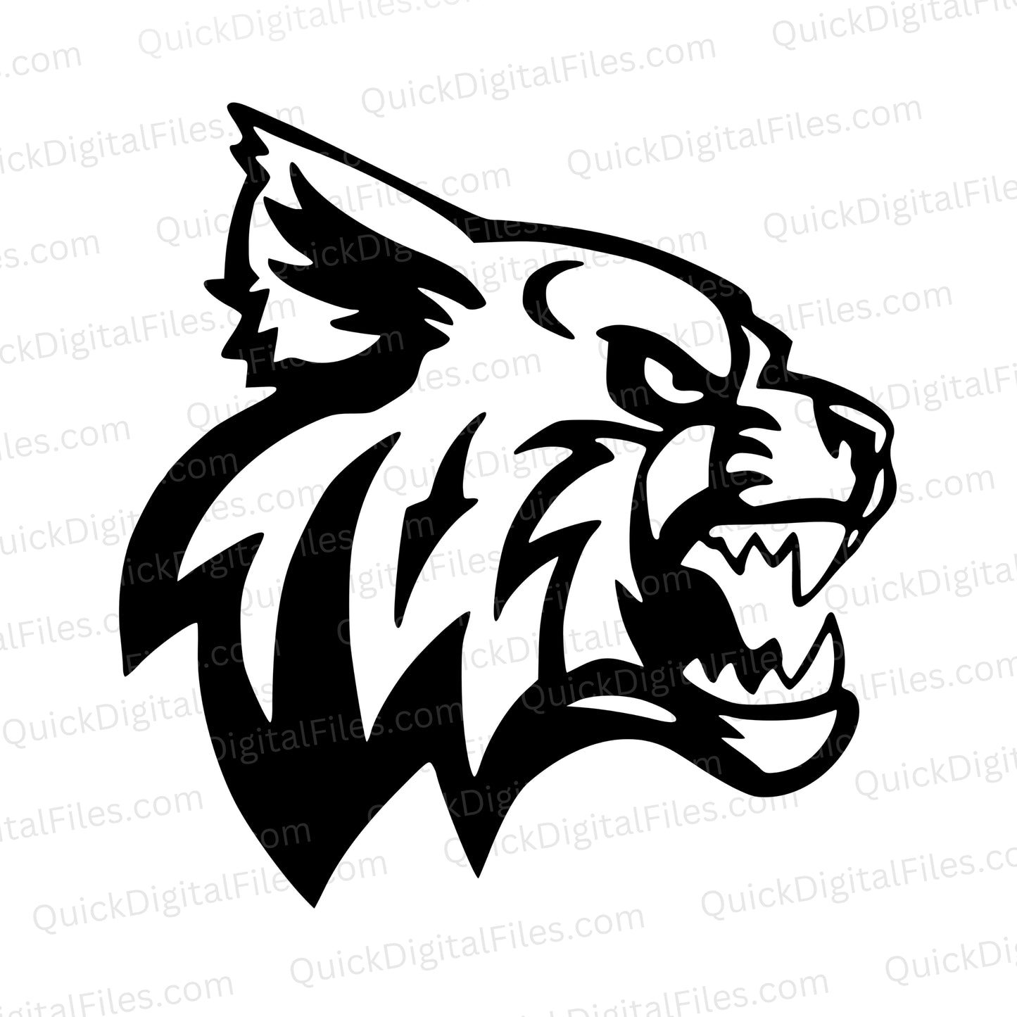 Wild Cat SVG sports team logo for schools and engraving
