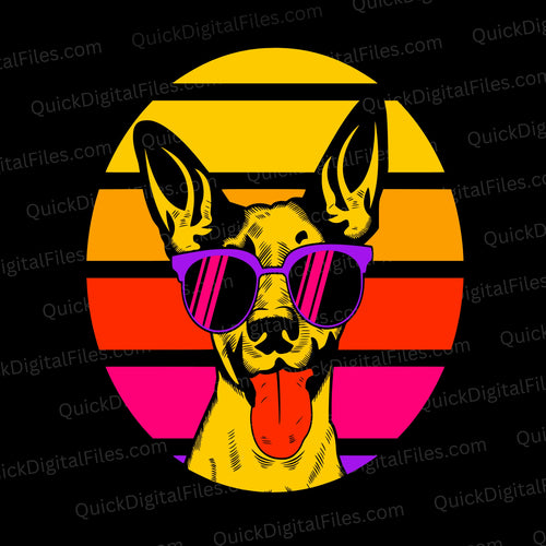 Chihuahua With Sunglasses: PNG SVG